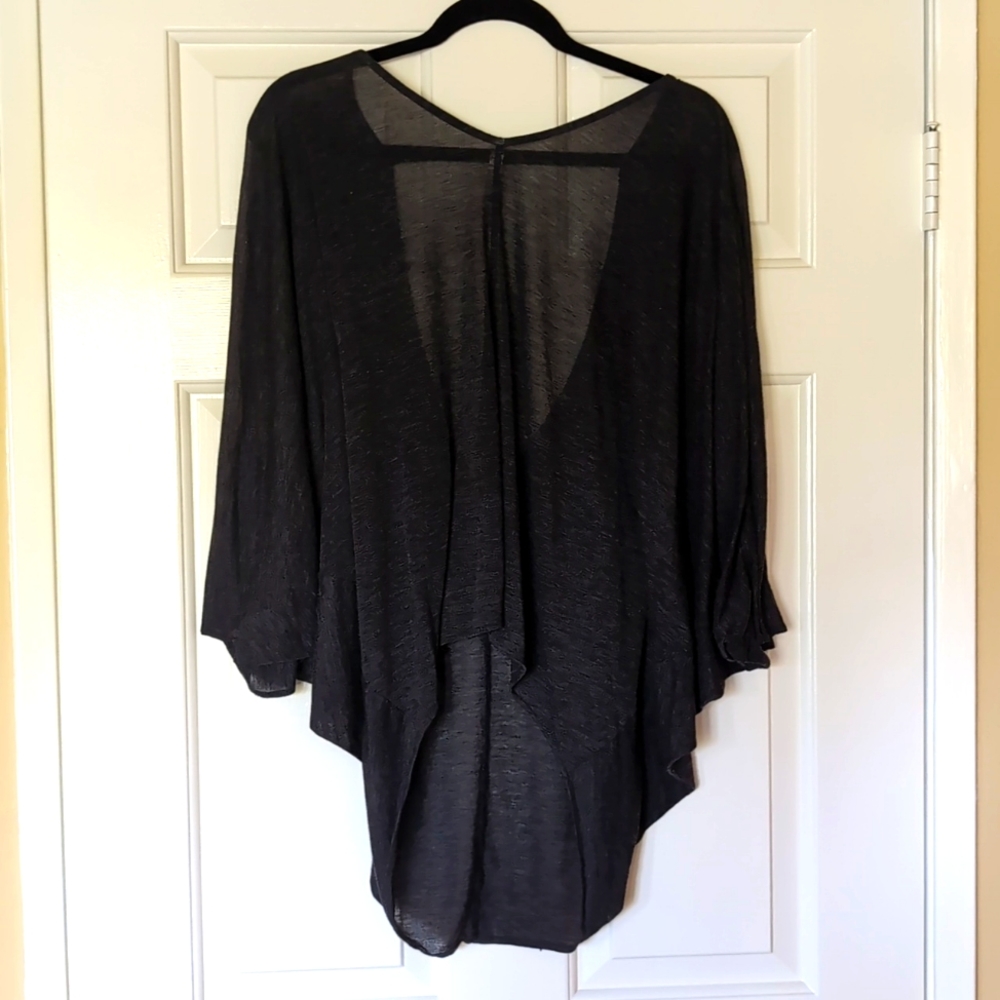 EUC Fluxos dark grey top sz M